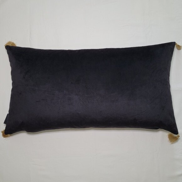 Cynthia Rowley Halloween Ouija Board Gothic Throw Pillow Black 28inx15in - Picture 12 of 12